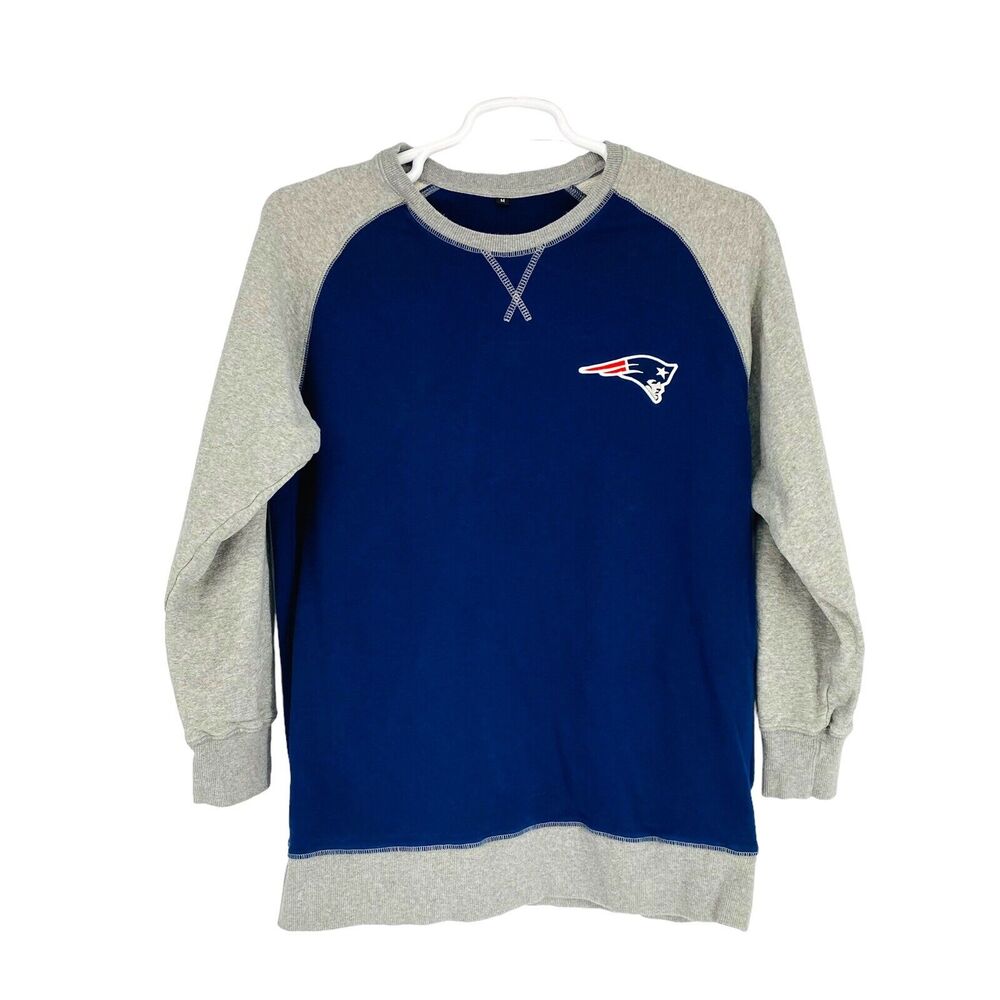 NEW ENGLAND PATRIOTS Sweatshirt Mens Medium M NFL Pullover Cotton‎